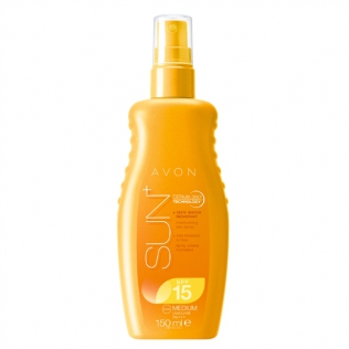 Avon SUN+ Hidratantni sprej za sunčanje za osjetljivu kožu F 15 